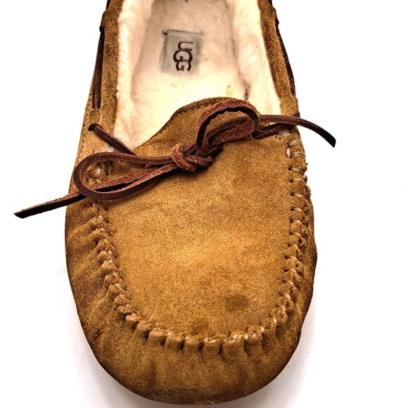 UGG Dakota Chestnut Suede Sheepskin Moccasin Women - Size 7 - Picture 7 of 14